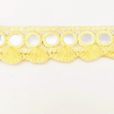 Beige Fringe Trim With Mirrors, Boho, Bohemian Trim